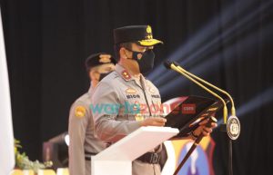 Kapolda Jatim Pimpin Upacara Serah Terima Empat PJU dan Lima Kapolres