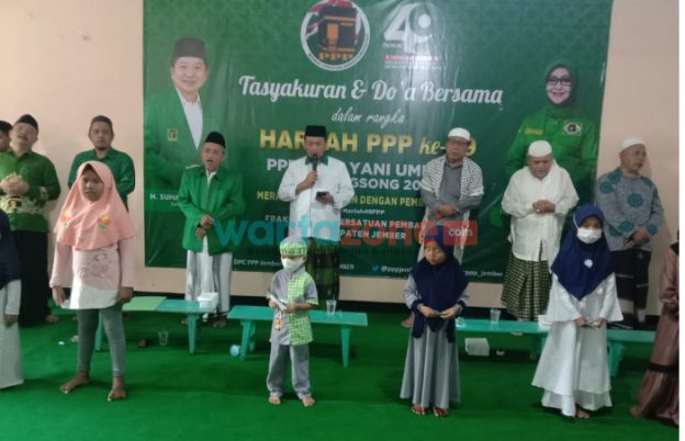 Foto: Tasyakuran dan Do'a bersama dalam rangka Harlah PPP ke 49, Sabtu (8/1/2022).