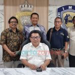 Foto: Jajaran pengurus SMSI Pusat bertemu Ketua Majelis Permusyawaratan Rakyat (MPR) RI Bambang Soesatyo, di bilangan Senayan, Jakarta Pusat.