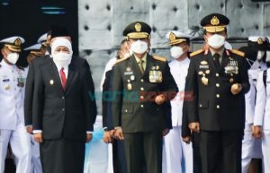 Forkopimda Jatim Ikuti Upacara Memperingati Hari Dharma Samudera