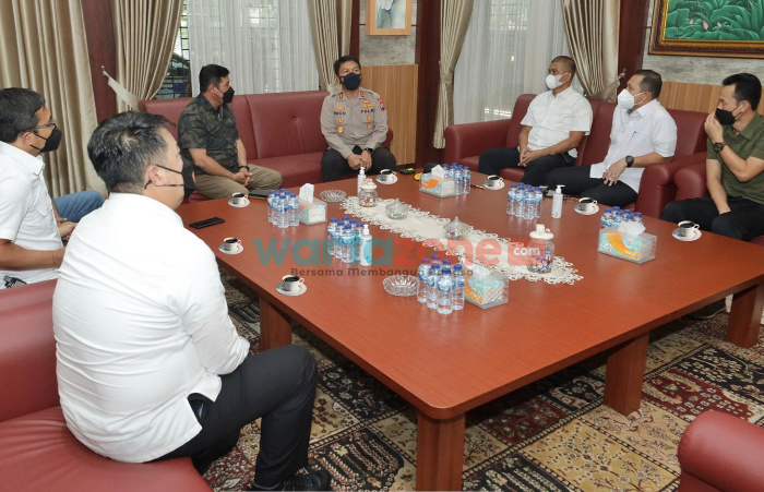 Foto: Kapolda Jatim Irjen Pol Nico Afinta melakukan silaturahmi di kantor Bandan Intelijen Negara (BIN) Provinsi Jatim.