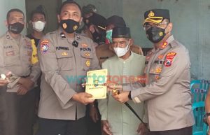 Penyerahan bantuan usaha kepada Ngatiran, Mantan ODGJ, Orang dengan Gangguan Jiwa, Polres Nganjuk,
