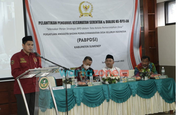 PABPDSI Sumenep, PABPDSI Kabupaten Sumenep, Ketua PABPDSI Sumenep, Pelantikan PABPDSI Sumenep, Pelantikan PABPDSI Serentak, BPK RI Achsanul Qosasi, Ketua Komisi I DPRD Sumenep, Darul Hasyim Fath, Dinas Pemberdayaan Masyarakat dan Desa Sumenep, DPMD Sumenep,