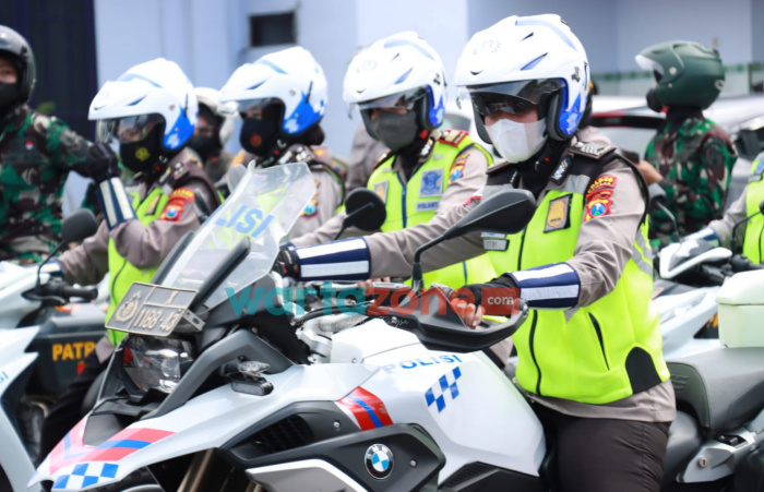 Polwan Polres Jember, TNI Jember, Satpol PP Jember, Dinas Perhubungan Jember, ‘Pamor Keris’ Jember, Patroli Jalur segi tiga emas kawasan kota Jember, Jember, Berita Jember,