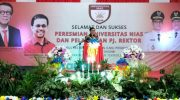 Menteri Hukum dan Hak Asasi Manusia, Menkumham, Yasonna Hamonangan Laoly, Universitas Nias, Peresmian Universitas Nias, Universitas Nias Diresmikan, Nias, Berita Nias,
