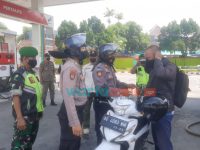 Ajak Masyarakat Taati Prokes, Tim Gabungan Pamor Keris Polres Blitar Kota Gencarkan Patroli