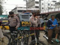 Jaga Keamanan dan Ketertiban, Personel Polres Asahan Patroli Bersepeda