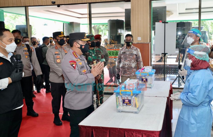 Kapolri Cek Isoter di Hotel Asrama Haji Surabaya