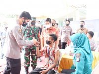Polresta Mojokerto, Manajemen PT Kitoshindo International Biotech, Kitoshindo Group, pencapaian vaksinasi 100 persen,