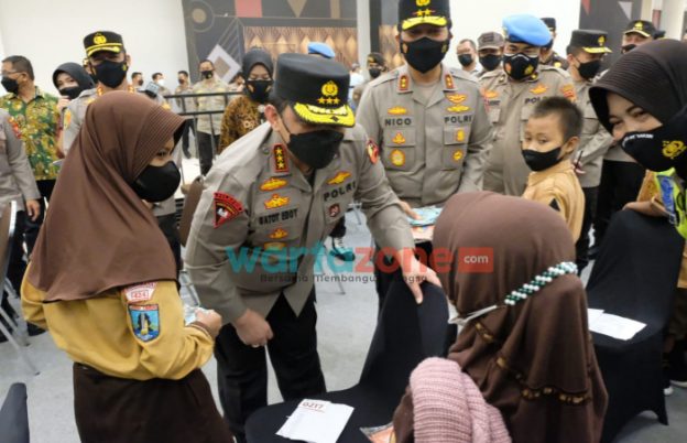 Kesan Wakapolri Tentang Capaian Vaksinasi Anak di Jatim