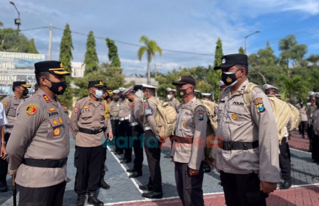 Pengamanan Pilkades Serentak 2022, Polres Probolinggo Gelar Serpas