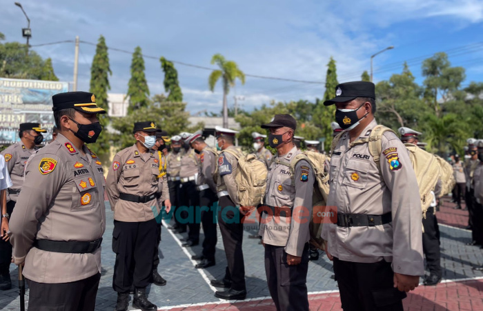 Pengamanan Pilkades Serentak 2022, Polres Probolinggo Gelar Serpas