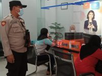 Personel Polsek Kota Kisaran Sambangi Bank BRI, Sampaikan Pesan Kamtibmas