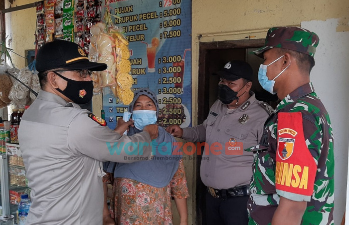 Tangkal Omicron, Patroli Pamor Keris Polres Kediri Kota Sasar Wilayah Pelosok Pedesaan
