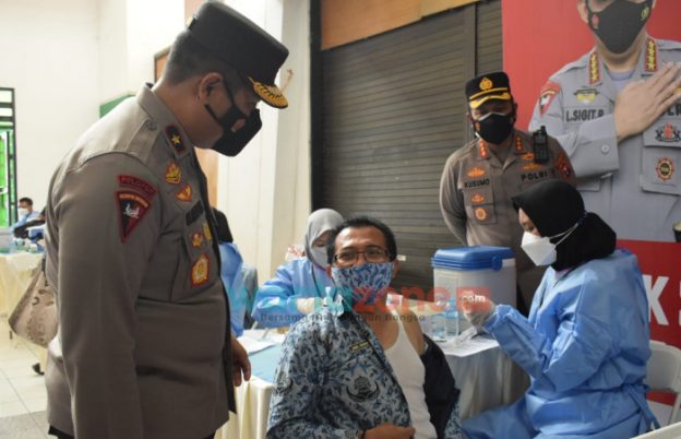 Wakapolda Jatim di Sidoarjo Ikuti Zoom Meeting Presiden, Terkait Percepatan Vaksinasi