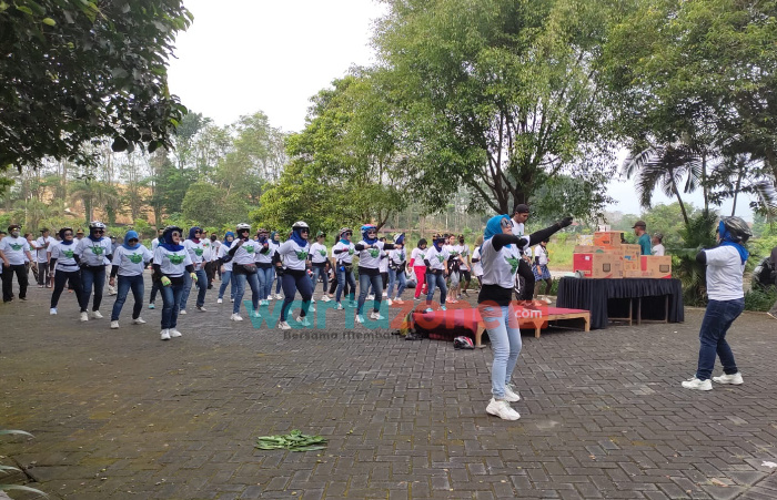 Gowes dan Senam Bersama, Bukti Nyata Garda Bangsa Bondowoso Dukung Hobi Anak Muda