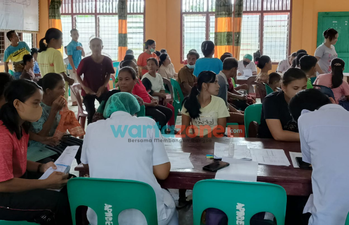 Foto: Pemerintah Kabupaten Nias terus meningkatkan vaksinasi, kali ini digelar di Desa Hilifaosi, Kecamatan Bawolato.