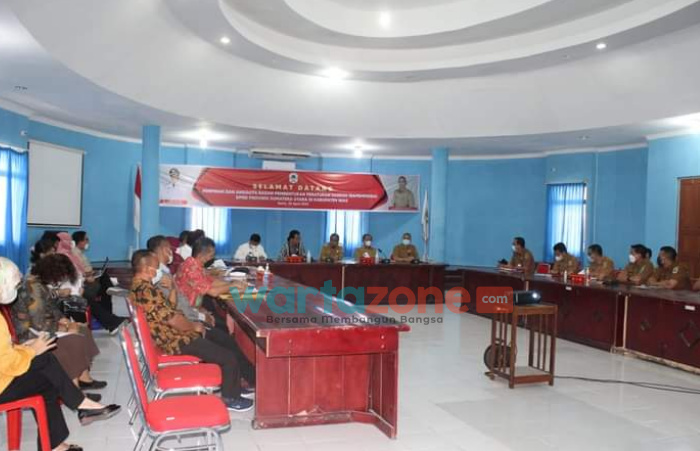 Bupati Nias Sambut Kunjungan Bapemperda Propinsi Sumatera Utara