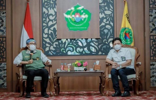 Foto: Pengurus BBWS Brantas saat melakukan silaturahmi dengan Bupati Pamekasan Baddrut Tamam, di Peringgitan Dalam Mandhapa Aghung Ronggosukowati.