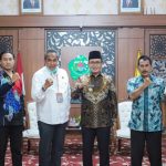 Foto: Bupati Pamekasan, Baddrut Tamam menerima kunjungan BNN Madura, di Peringgitan Dalam Mandhapa Aghung Ronggosukowati.