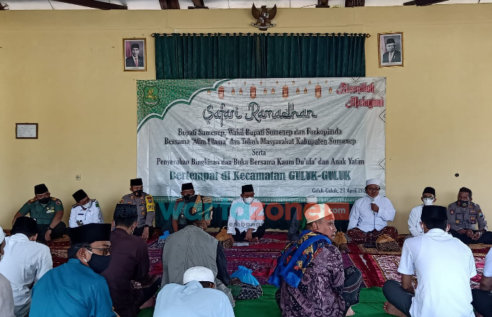 Safari Ramadan di Guluk-Guluk, Bupati Sumenep Buka Bersama Alim Ulama dan Santuni Anak Yatim