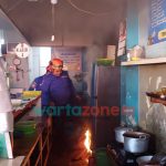 Dapur Warung Lalapan Terbakar, Pemadaman Pakai Handuk Dibasahi Air