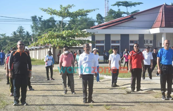 Gerakan Hidup Sehat, Bupati Nias Senam Bersama ASN