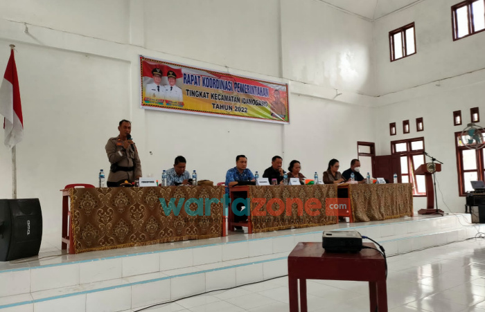 Inspektur Daerah Kabupaten Nias Ingatkan Pengelolaan Dana Desa saat Rakor di Kecamatan Idanogawo