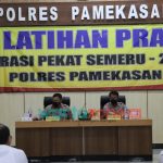 Polres Pamekasan Gelar Latihan Pra Operasi Pekat Semeru 2022