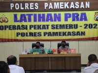 Polres Pamekasan Gelar Latihan Pra Operasi Pekat Semeru 2022