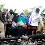 Usai Pimpin Apel dan Kegiatan Halal bi Halal, Bupati Pamekasan Kunjungi Korban Bencana Kebakaran