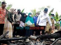 Usai Pimpin Apel dan Kegiatan Halal bi Halal, Bupati Pamekasan Kunjungi Korban Bencana Kebakaran
