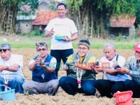 Bupati Pamekasan Ikuti Kegiatan Tanam Raya Tembakau, Bersama Masyarakat Proppo
