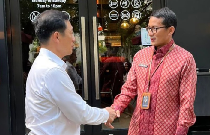 Kejar Kebangkitan Ekonomi, Menparekraf Sandiaga Uno Temui Petinggi Singapura