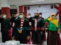 Lapas Narkotika Pamekasan Ikuti Upacara Peringatan Hari Lahir Pancasila Secara Virtual