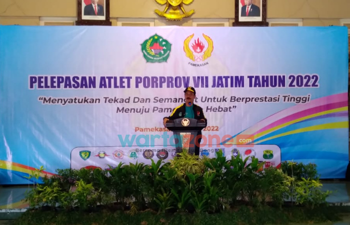 Lepas Atlet Porprov Jatim VII 2022, Wabup Pamekasan Sematkan Harapan Hasil Terbaik