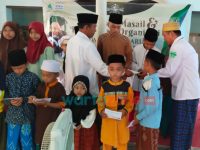 Salurkan Infak dan Sedekah Donatur, Lazisnu MWCNU Rubaru Rutin Gelar Santunan Anak Yatim