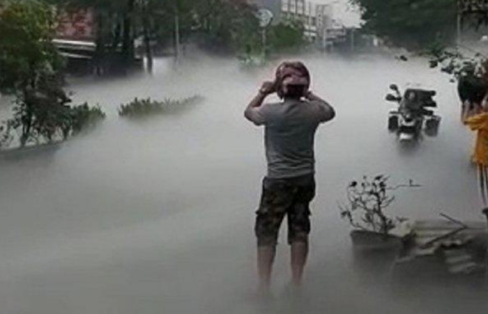 Bak Negeri di Atas Awan, Ternyata Ini Penyebab Jalan di Tangerang Berkabut