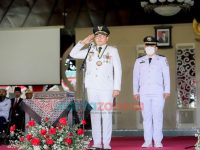 Pimpin Upacara HUT RI ke-77, Bupati Baddrut Tamam Ajak Masyarakat Isi Hari Kemerdekaan dengan Kegiatan Positif
