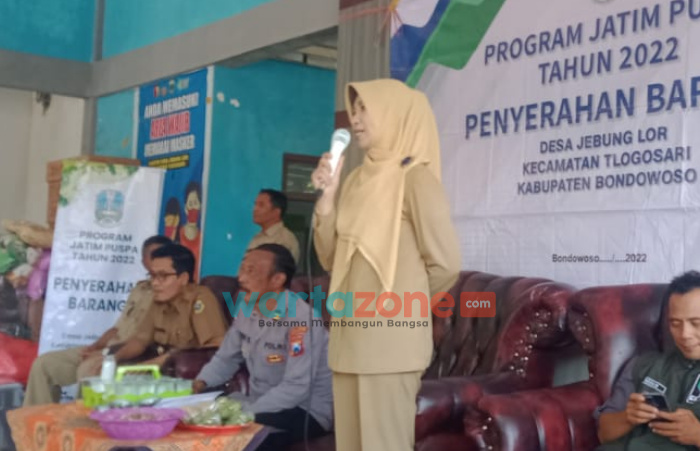 Bantuan Jatim Puspa untuk 37 KPM Desa Jebung Lor Bondowoso