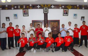 Bupati Nias Berangkatkan Kontingen Tim Wushu dan IPSI Pada Kejuaraan Pemprovsu