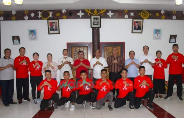 Bupati Nias Berangkatkan Kontingen Tim Wushu dan IPSI Pada Kejuaraan Pemprovsu