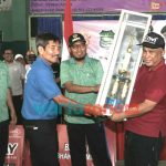 Foto: Pembukaan Kejuaraan Bulutangkis Bupati Cup 2022, di GOR Sumekar. Jumat (14/10/2022).