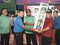 Foto: Pembukaan Kejuaraan Bulutangkis Bupati Cup 2022, di GOR Sumekar. Jumat (14/10/2022).