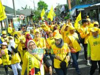 Dekatkan Golkar di Basis Pedesaan Lewat Jalan Sehat di Lumajang