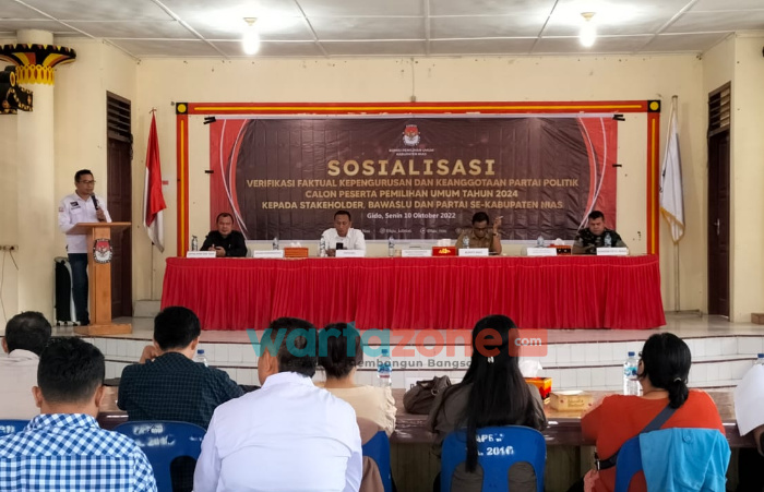 Kaban Kesbangpol Wakili Bupati Nias, Hadiri Sosialisasi Verifikasi Faktual Parpol di KPU