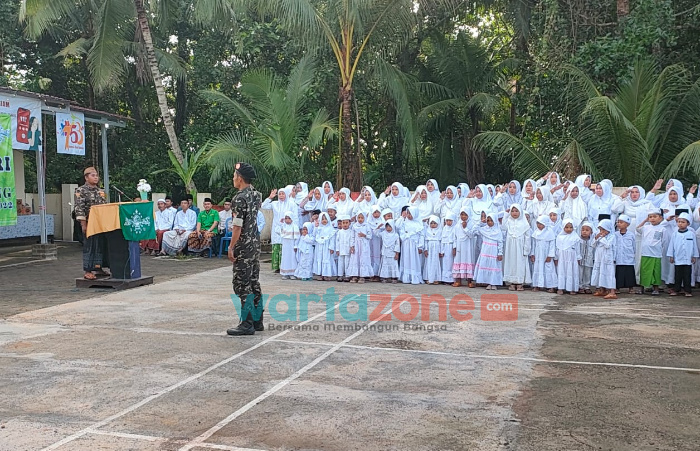 MWC NU Manding Gelar Apel Santri di Pendopo Kecamatan