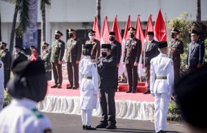 Sejumlah Pelajar Dikukuhkan Menjadi Paskibraka Kabupaten Jember 2022