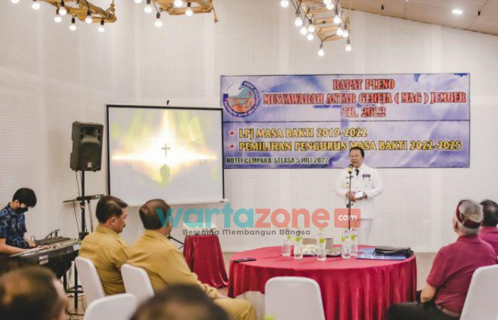 Serukan Toleransi Antar Umat Beragama, Bupati Jember Buka Rapat Pleno MAG