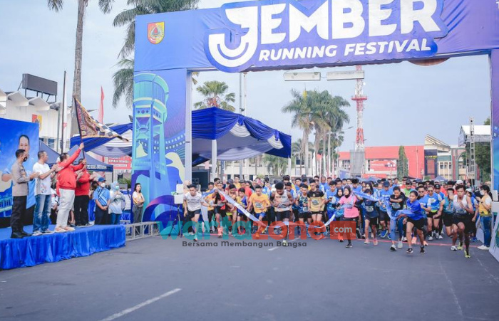 Bupati Hendy Lepas Para Pelari Jember Ultra Marathon 70 Km
